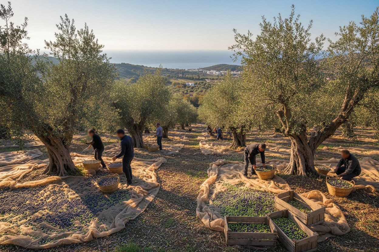 2026 zeytin hasadı, elle toplanan meyveler